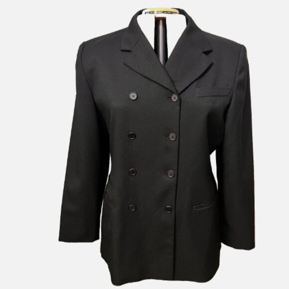 Rachel Z. Size 16. Double Breasted Black Long Sleeve Jacket. Fitted. DB2 - Picture 1 of 8